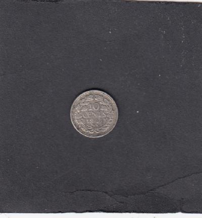 Beschrijving: 10 Cent WILHELMINA